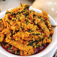 Egusi (fried method) A picture of Egusi (fried method).