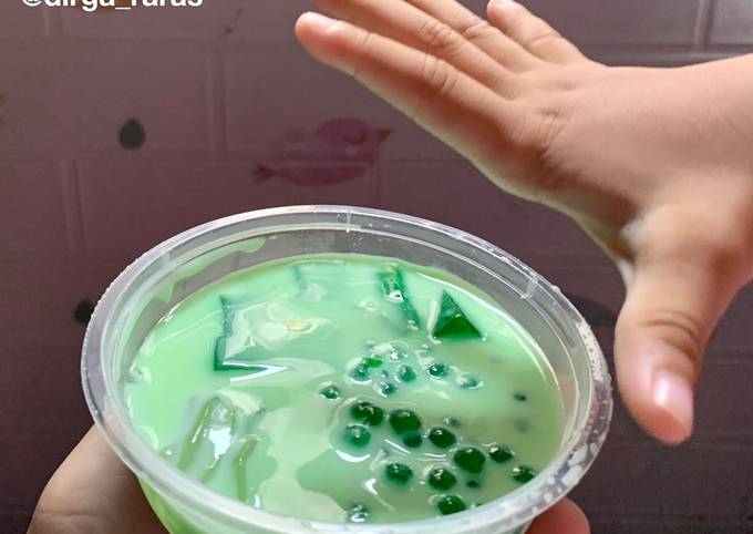 Resep Pudding Susu Buko Pandan Resep Pudding Susu Buko Pandan