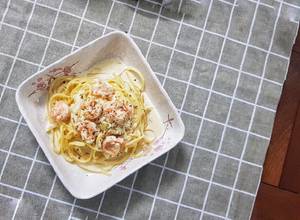 Hình của món Mỳ ý tôm sốt kem - #Creamyshrimppasta.