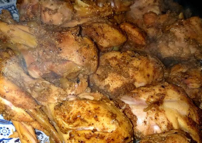 Smoked Steam chicken