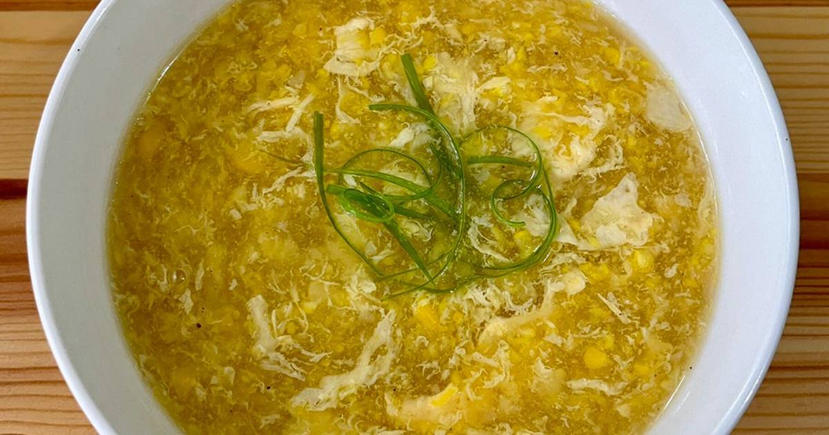 Resep Sup Jagung Telur Egg Corn Soup Oleh Trilim Cookpad