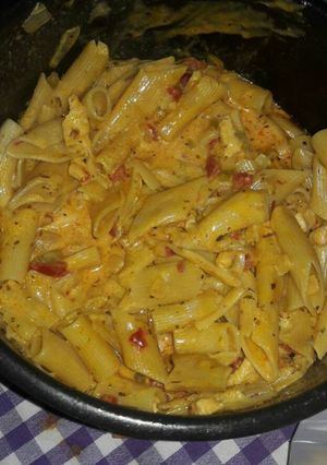 Una foto de Fideos picantes