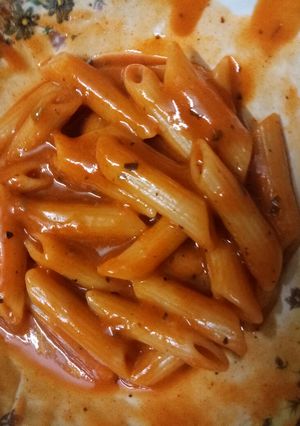 A picture of Red sauce pasta¡¡.