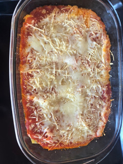 Una foto de Canelones de atún y huevo duro