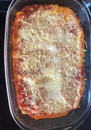 Una foto de Canelones de atún y huevo duro