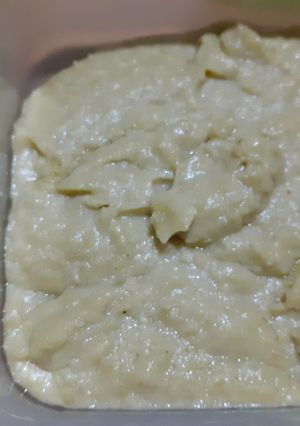 Una foto de Mayonesa de arvejas vegana