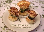 Una foto di ripieno per crepes