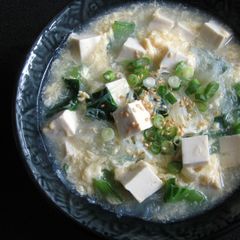 A picture of Harusame, Tofu & Egg Soup.