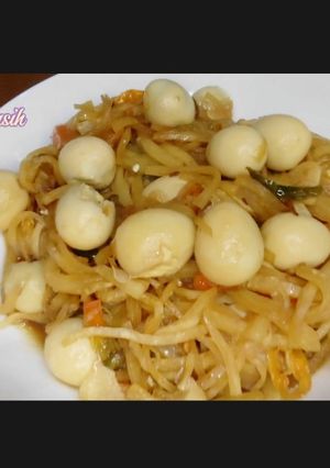 Foto resep Tumis sayur lobak dan telur puyuh