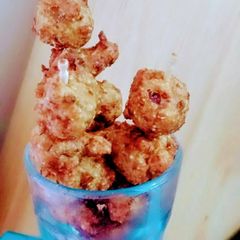 A picture of Bhutte ke pakore (corn Pakore).