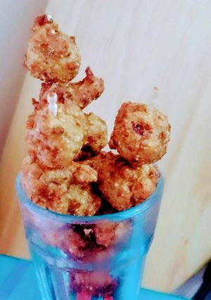A picture of Bhutte ke pakore (corn Pakore).