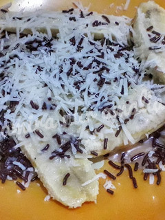 Foto resep Pisang bakar keju coklat
