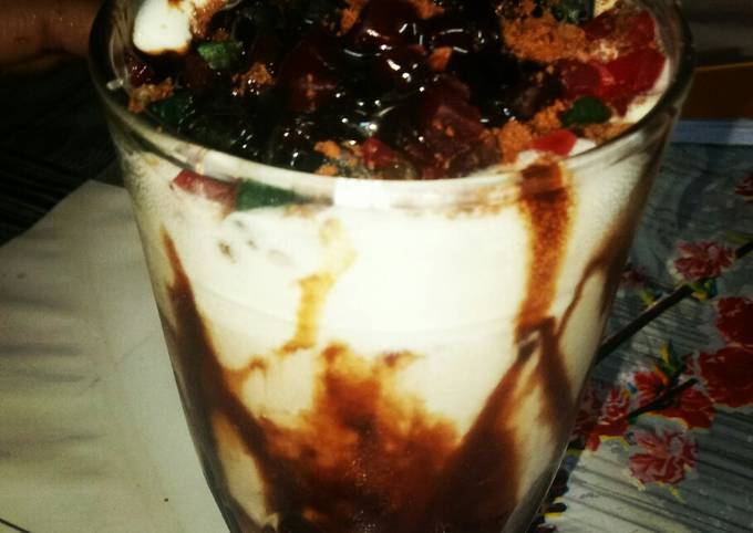 Simple Way to Prepare Homemade Ice-Cream cold coffee shake