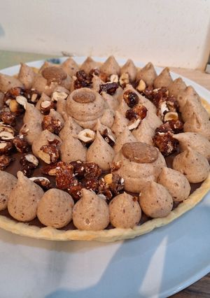 Une photo de Tarte chocolat praline