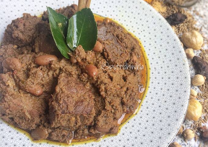 Ternyata ini lho! Bagaimana cara buat Rendang Daging &amp; Ati Sapi  sempurna