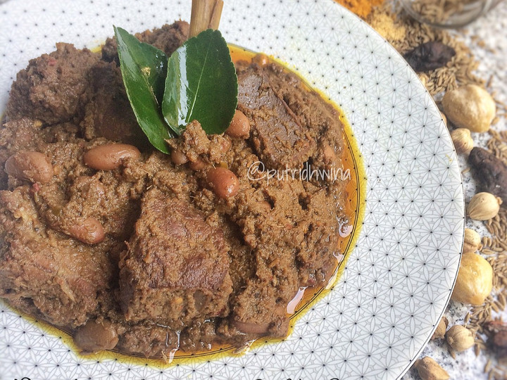 Ternyata ini lho! Bagaimana cara buat Rendang Daging &amp;amp; Ati Sapi  sempurna