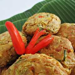 A picture of Perkedel Tempe Bebas Gluten.