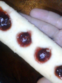A picture of strawberry shortcake bars.