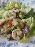 #recettesdevacances Salade composée avocat et crevettes