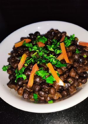 A picture of Masala Black Chana Chaat 😋.