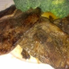 A picture of savory pork chops.