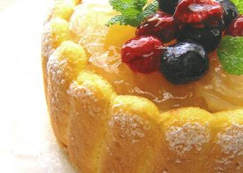 Popular Recipe CharlotteStyle Pear Mousse Cake Yummy