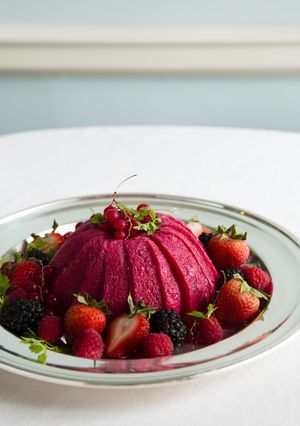 A picture of Summer Pudding.