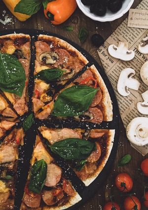 Gambar Pizza Pepperoni Ayam#phopbylinimohd #batch18