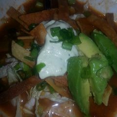 A picture of Chicken Tortilla Soup.