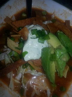 A picture of Chicken Tortilla Soup.