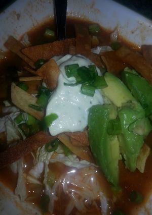 A picture of Chicken Tortilla Soup.