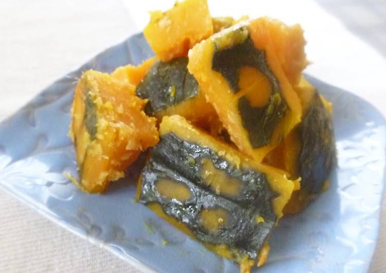 Recipe of Perfect Delightful Kabocha Squash Stewed in Ginger and Miso