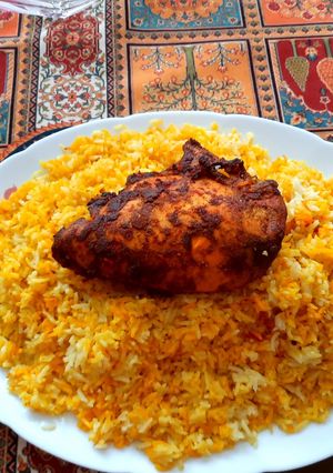 عکسی از دستور مندی مرغ یمنی