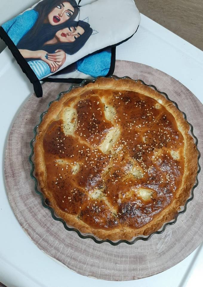 Пирог (киш) с картофелем и копченой грудинкой🐓