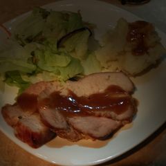 A picture of Teriyaki Pork Roast Done On Rotisserie.