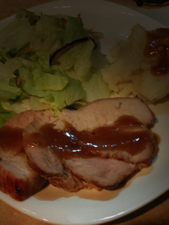 A picture of Teriyaki Pork Roast Done On Rotisserie.