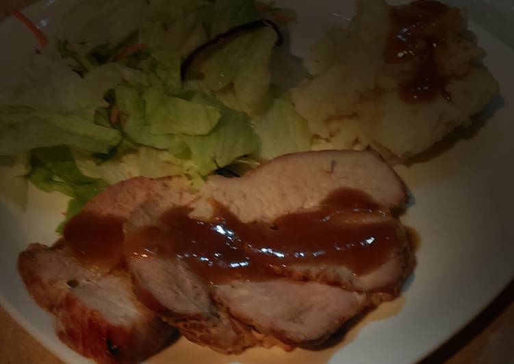 Teriyaki Pork Roast Done On Rotisserie