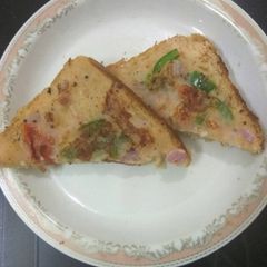 A picture of Bread pizza.