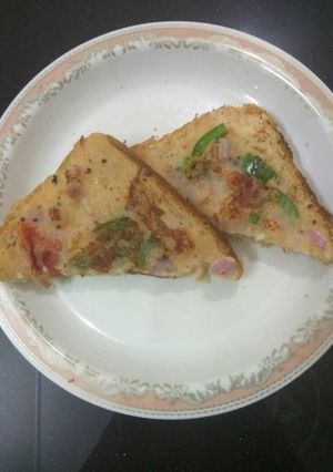 A picture of Bread pizza.