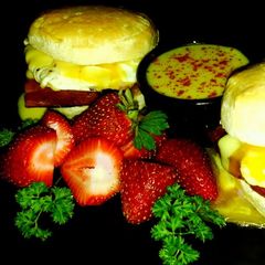 A picture of Mike's Birmingham Eggs Benedict Dippers.