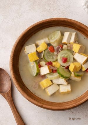 Foto resep Timun tahu kuah bening