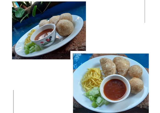 Resep Pempek ebi isi telur puyuh, Enak Banget