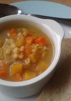 A picture of Vickys Vegetable Broth, GF DF EF SF NF.