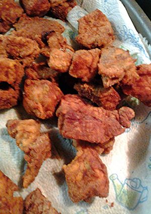 A picture of Pork nuggets.