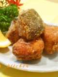 Bite-Sized Deep-Fried Autumn Salmon Zangi