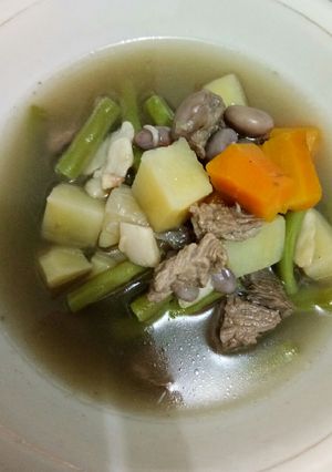 Foto resep Sup Kacang Merah Daging Tanpa MSG