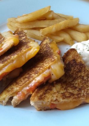 A picture of Vickys Pan-Fried Toasties with loads of Filling Ideas!.