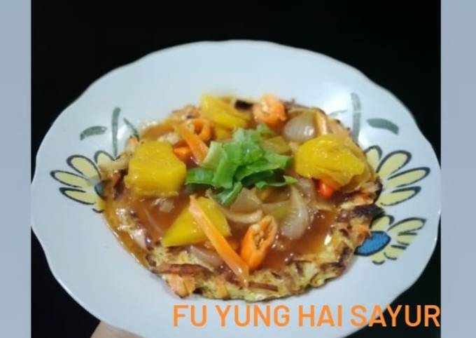 Resep 206. Fu yung hai sayur yang Bisa Manjain Lidah