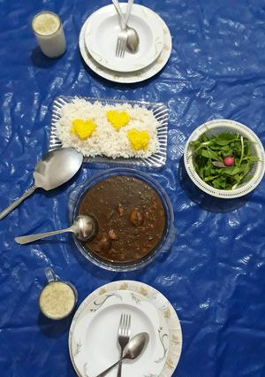 عکسی از دستور قرمه سبزی