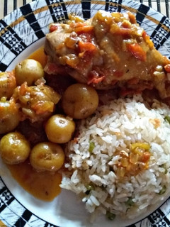 Una foto de Pollo a la criolla